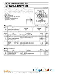 Datasheet DF50AA120 manufacturer SanRex